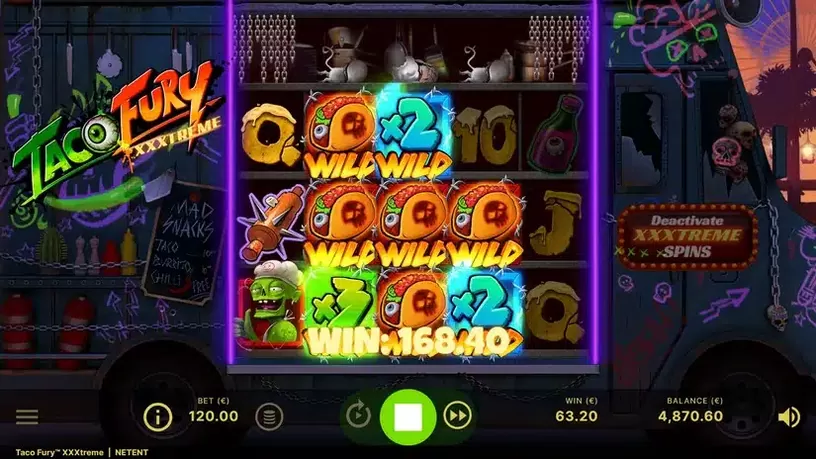 Taco Fury XXXtreme slot screenshot 5