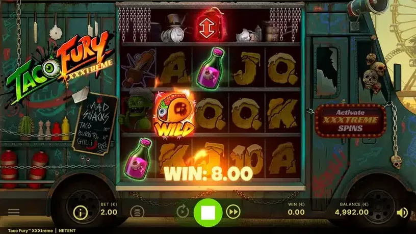 Taco Fury XXXtreme slot screenshot 1