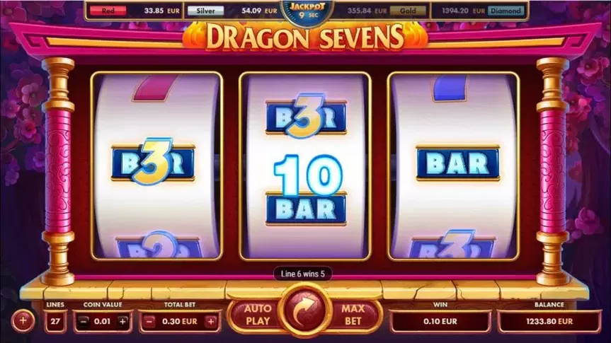Dragon Sevens slot screenshot 2