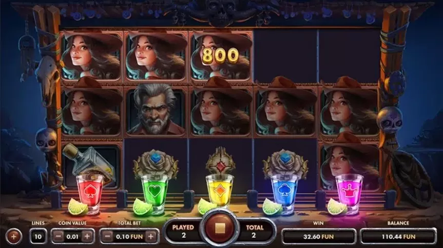 Golden Skulls slot screenshot 2