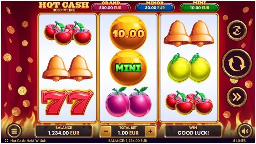Hot Cash: Hold ‘n’ Link slot screenshot 1