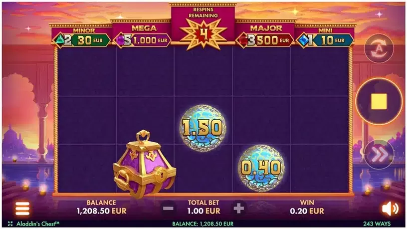 Aladdin’s Chest slot screenshot 4