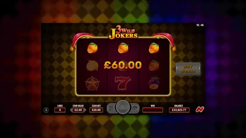 3 Wild Jokers slot screenshot 2