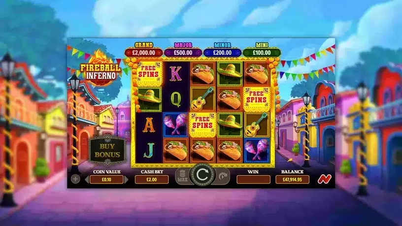 Fireball Inferno slot screenshot 2