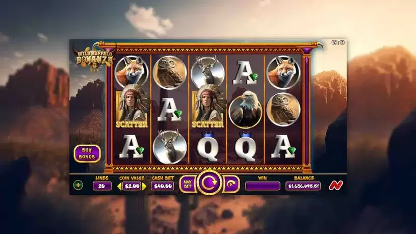 Wild Buffalo Bonanza slot screenshot 1