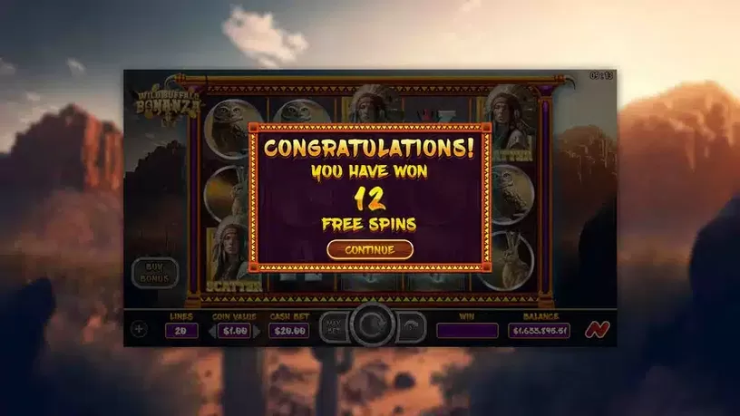 Wild Buffalo Bonanza slot screenshot 3