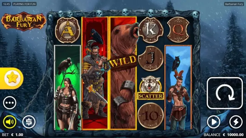 Barbarian Fury slot screenshot 1