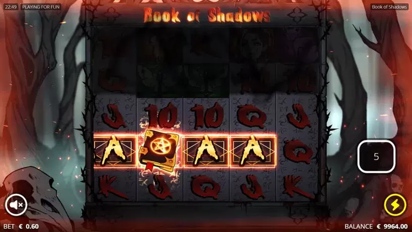 Book of Shadows slot screenshot 3