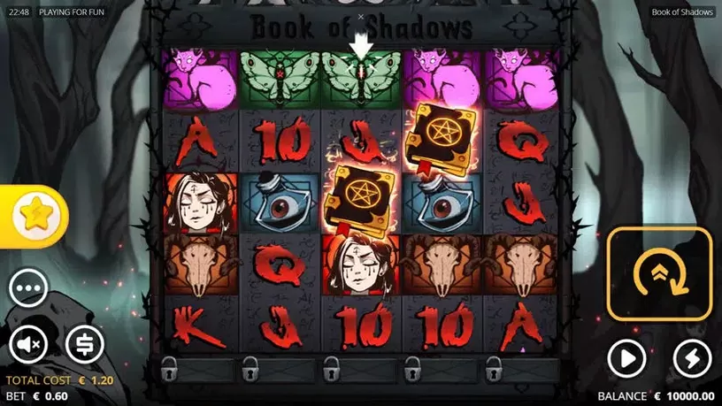 Book of Shadows slot screenshot 1