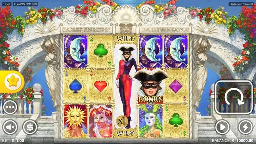Harlequin Carnival slot screenshot 1