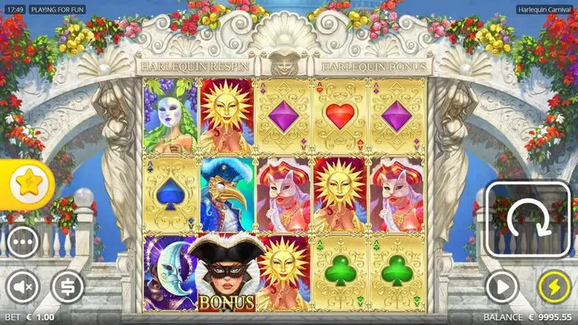 Harlequin Carnival slot screenshot 3