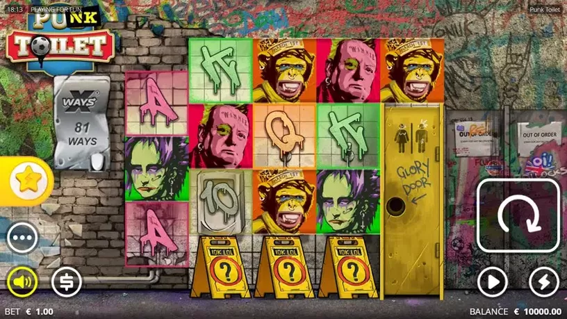 Punk Toilet slot screenshot 1