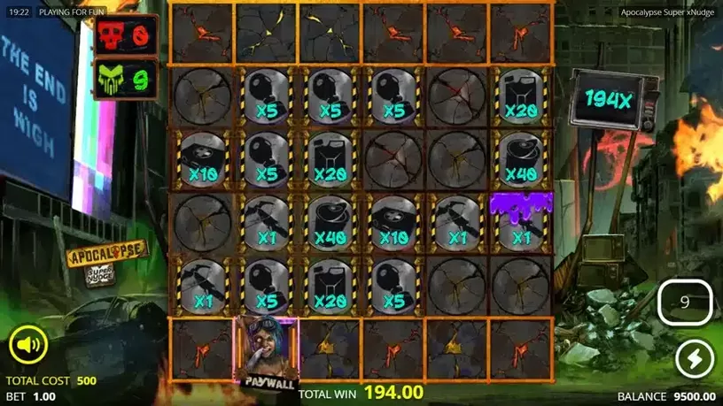 Apocalypse Super xNudge slot screenshot 5