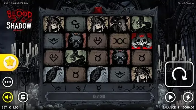 Blood & Shadow slot screenshot 1