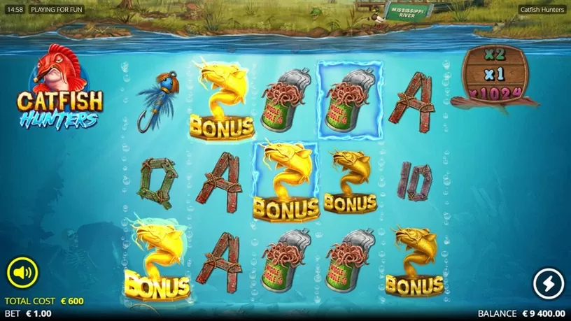 Catfish Hunters slot screenshot 2