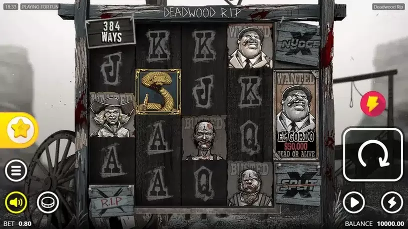 Deadwood R.I.P slot screenshot 1