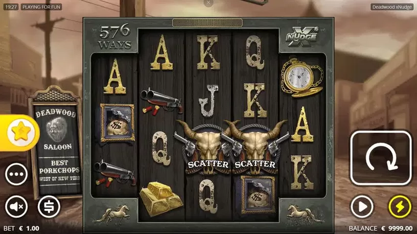 Deadwood xNudge slot screenshot 1