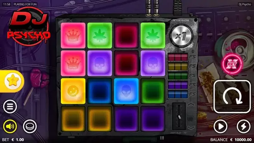 DJ Psycho slot screenshot 1