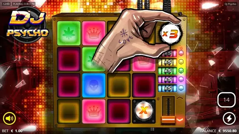 DJ Psycho slot screenshot 6