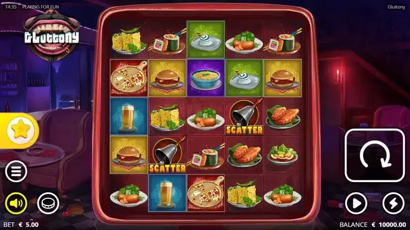 Gluttony slot screenshot 1