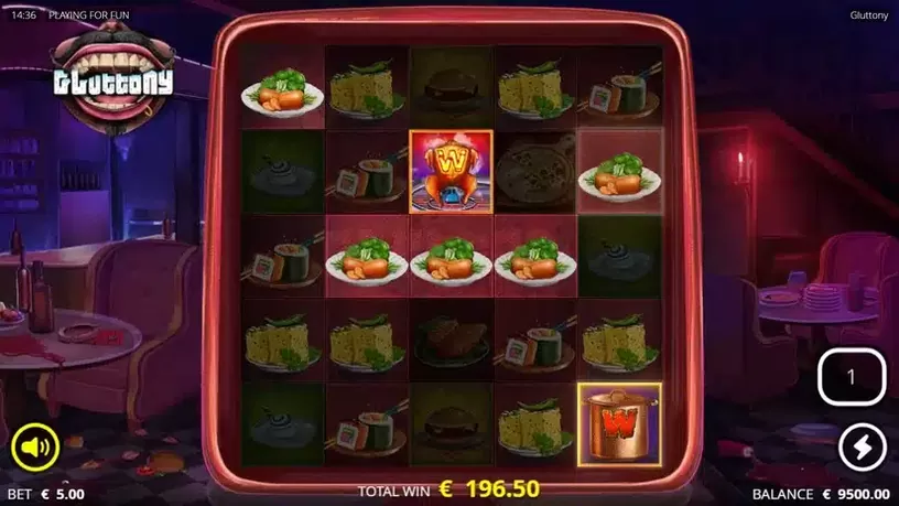 Gluttony slot screenshot 5