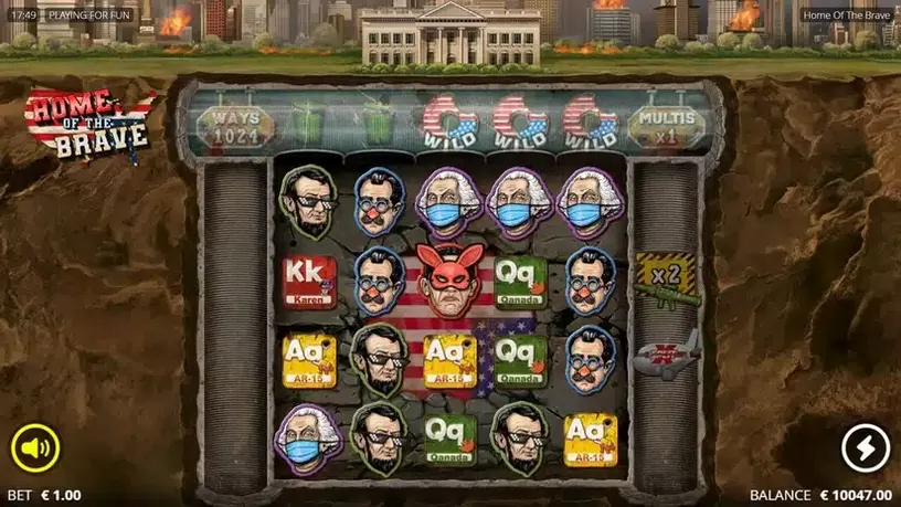 Home of the Brave slot screenshot 1
