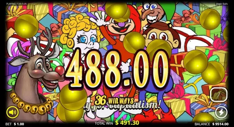 Jingle Balls slot screenshot 7