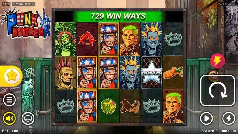 Punk Rocker 2 slot screenshot 1