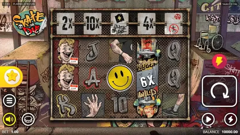 Skate or Die slot screenshot 1