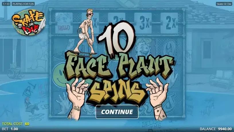 Skate or Die slot screenshot 3