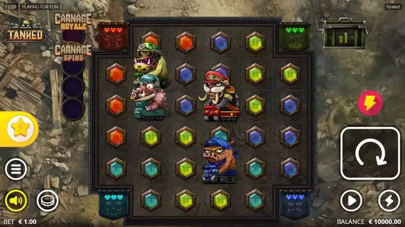 Tanked slot screenshot 1