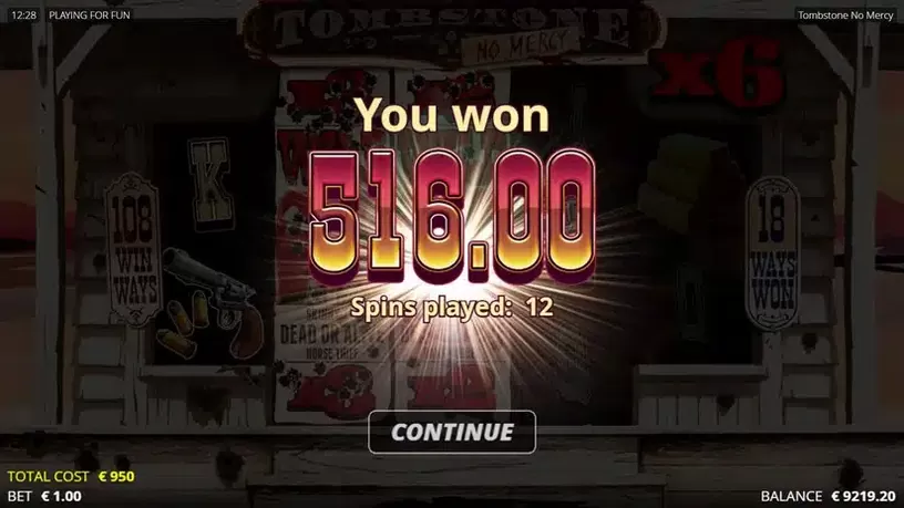 Tombstone: No Mercy slot screenshot 6
