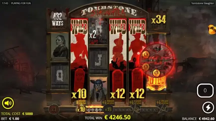 Tombstone Slaughter: El Gordo’s Revenge slot screenshot 1