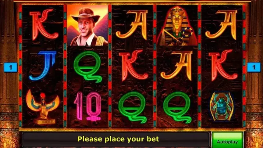 Book of Ra Deluxe slot screenshot 1