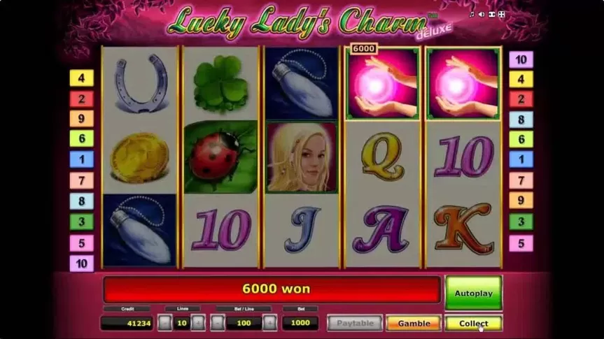 Lucky Lady’s Charm Deluxe slot screenshot 1