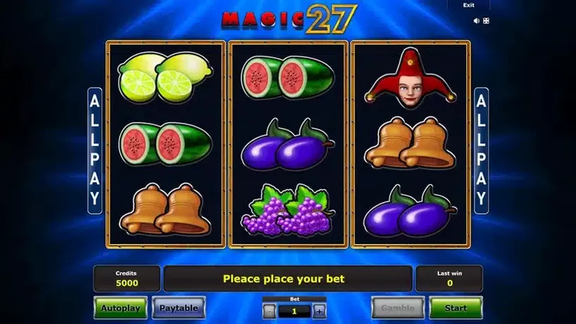 Magic 27 slot screenshot 1