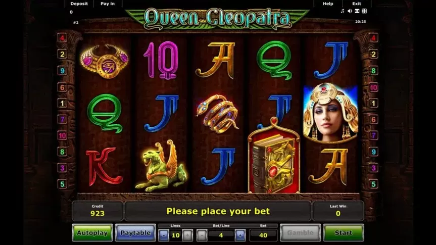 Queen Cleopatra slot screenshot 1