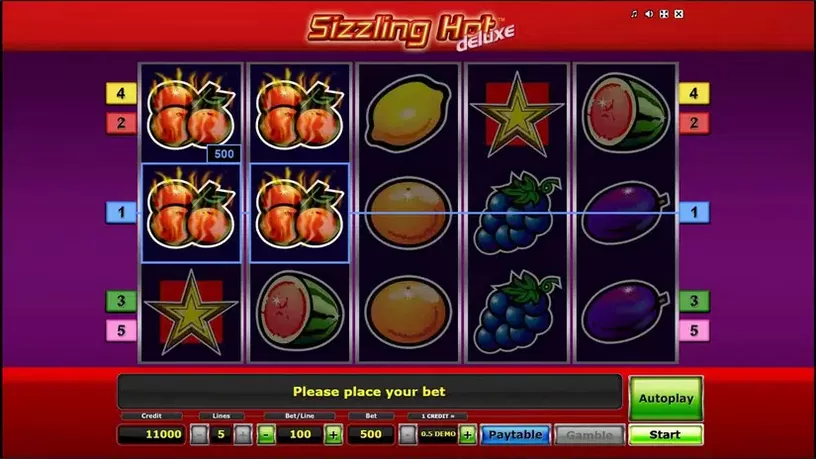 Sizzling Hot Deluxe slot screenshot 5