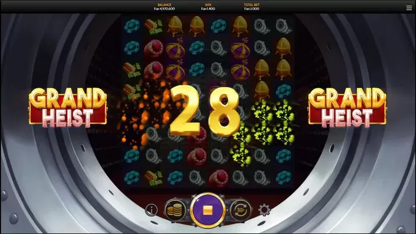 Grand Heist slot screenshot 2