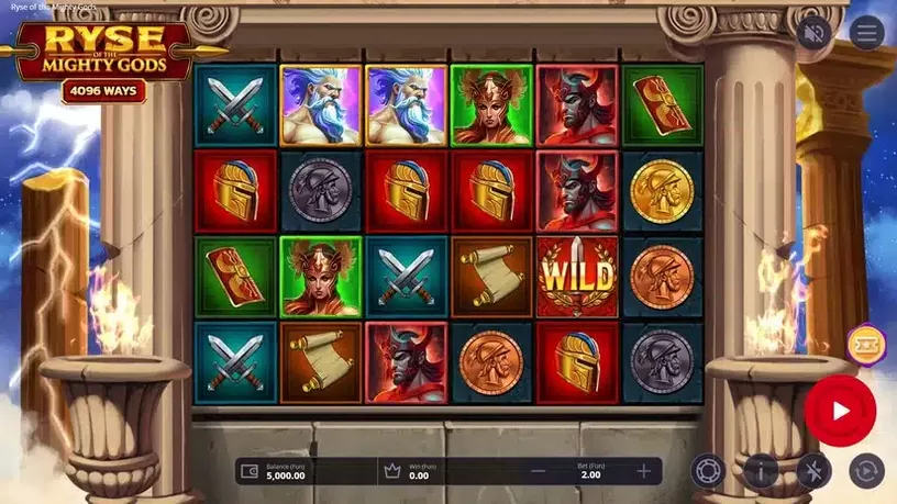 Ryse of the Mighty slot screenshot 1