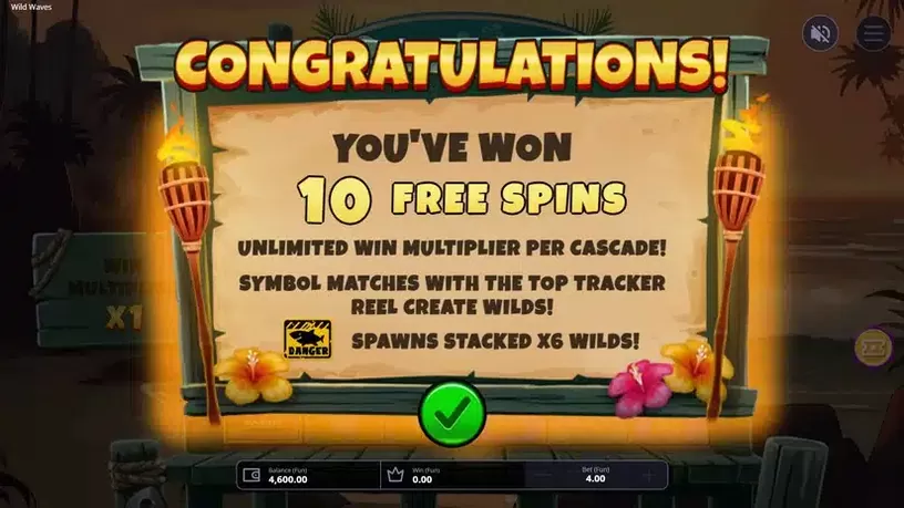 Wild Waves Megaways slot screenshot 3