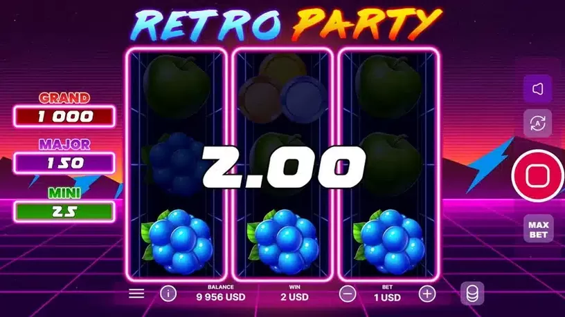 Retro Party slot screenshot 3