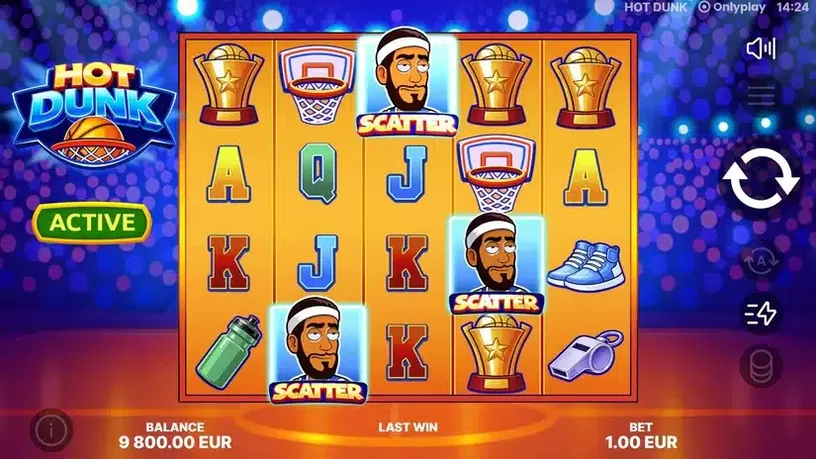 Hot Dunk slot screenshot 2