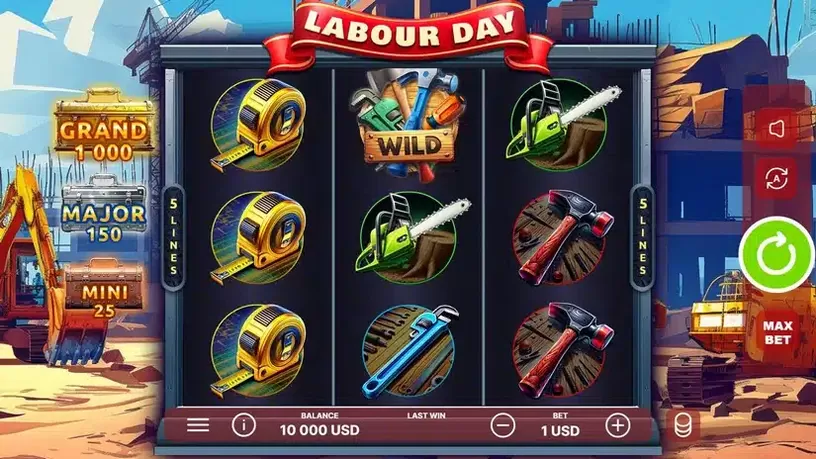 Labour Day slot screenshot 1