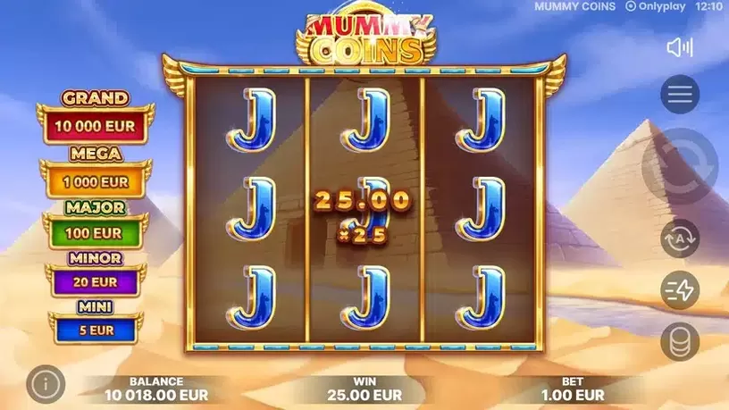Mummy Coins slot screenshot 2