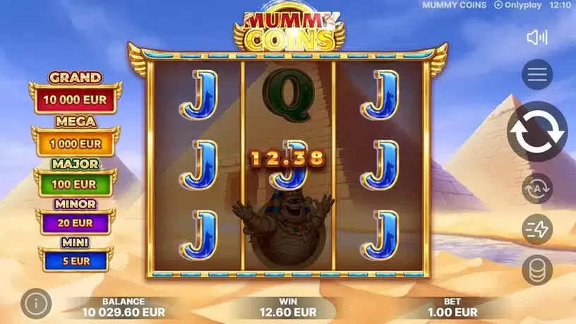 Mummy Coins slot screenshot 3