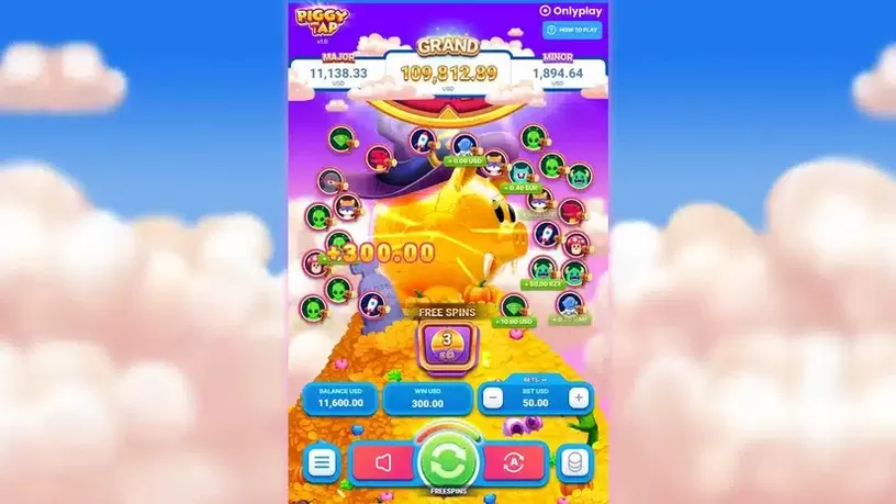 Piggy Tap Halloween slot screenshot 5