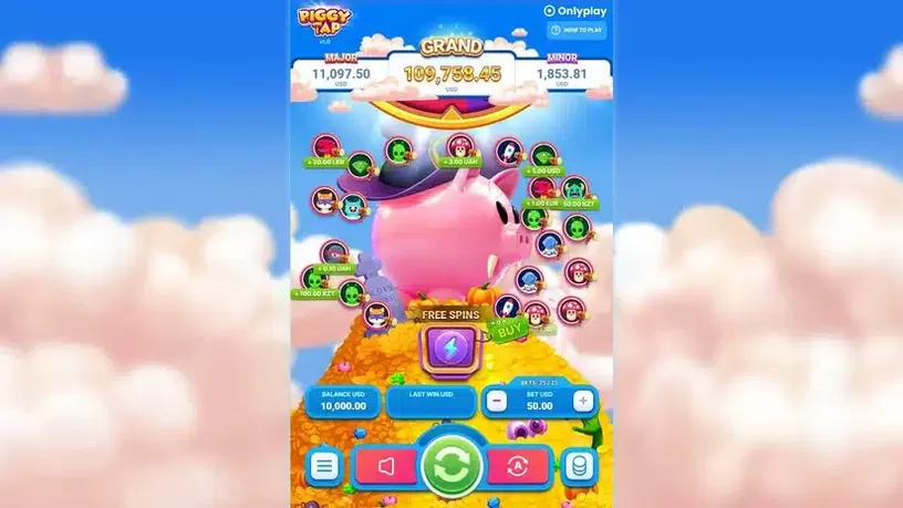 Piggy Tap Halloween slot screenshot 1