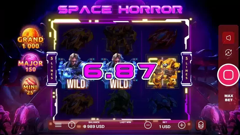 Space Horror slot screenshot 4