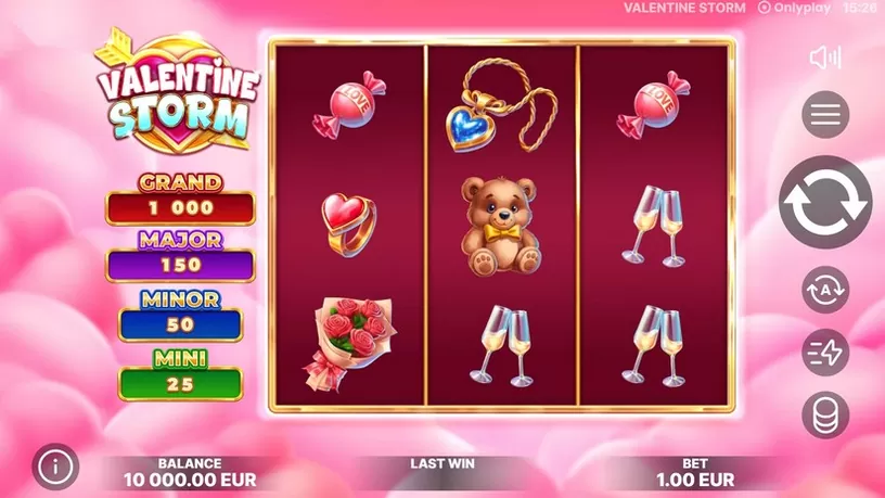 Valentine Storm slot screenshot 1